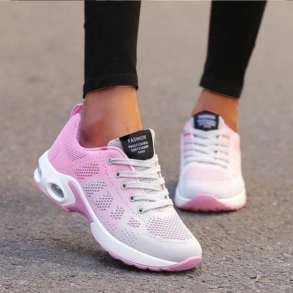 Alene - Ortopedyczne Premium Trenerki dla Kobiet Warschau Fashion Różowo biały 35