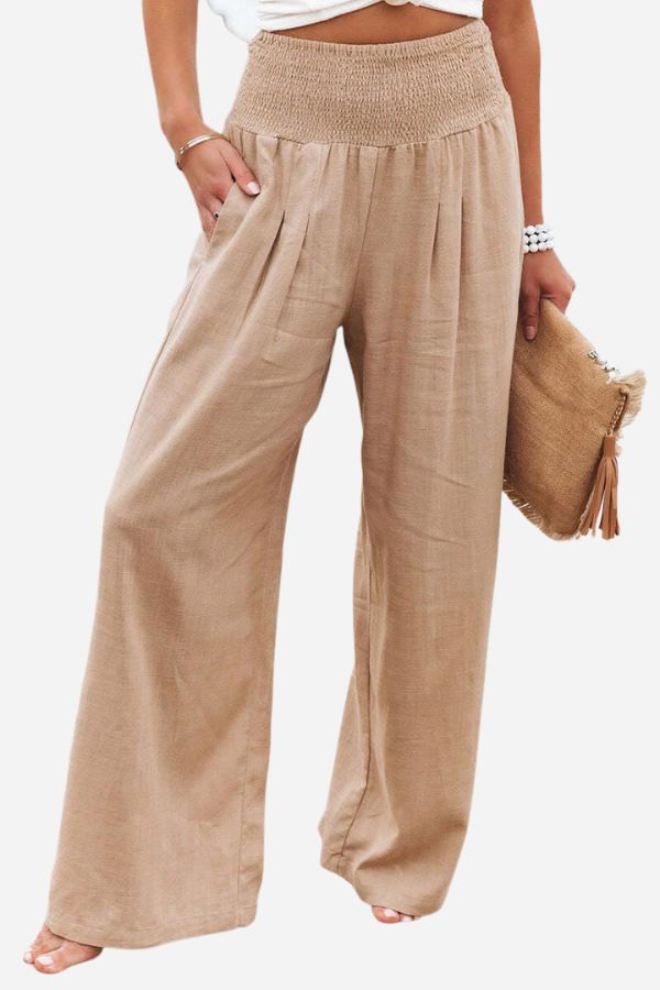 Angela | Damskie spodnie palazzo z wysokim stanem Women Pants Warschau Fashion