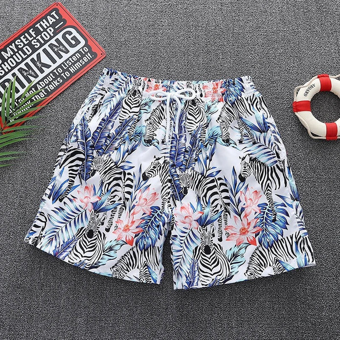 WW | Męski strój kąpielowy z plażowym wzorem