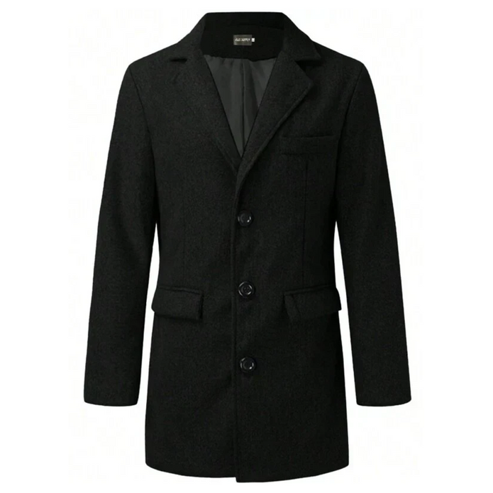 Jorikenit | Męski długi zimowy płaszcz trench Men Coat Warschau Fashion