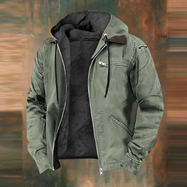 Bennetim | Męska Ciepła Kurtka Bomber na Zimę Men Jackets Warschau Fashion Zielony 2XS