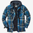 JASPER | Stylowy Płaszcz z Kapturem Jacket Warschau Fashion Niebieski S