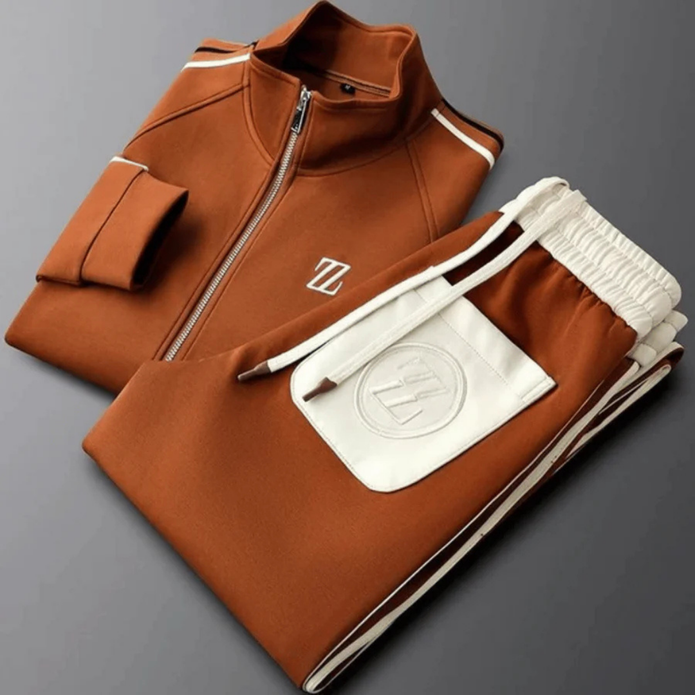 Stylowy Męski Zestaw Dresowy z Suwakiem | Slim Fit
