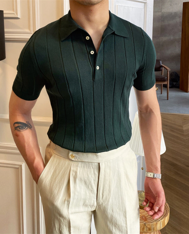 Symi Plisowana Koszulka Polo Polo T-shirt Warschau Fashion