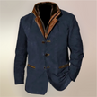 FLORIS | Męska Kurtka w Stylu Retro z Guzikowym Zapięciem Jacket Warschau Fashion