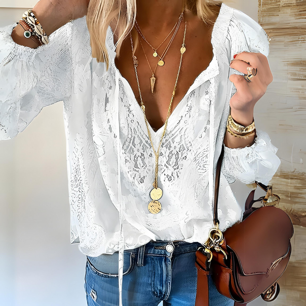 Alessian | Bluzka damska w stylu vintage boho