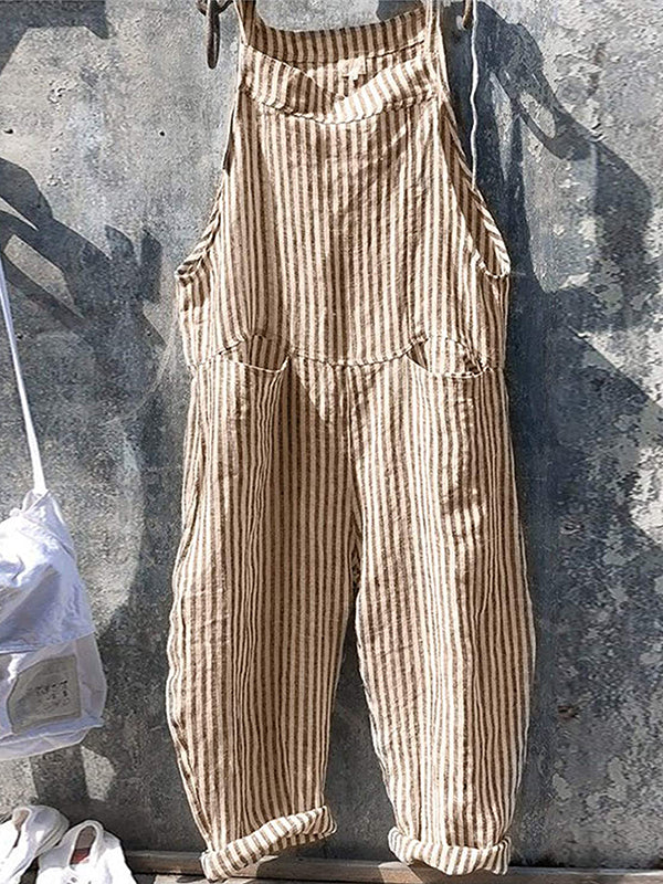 Retro bezrękawnik w paski dla kobiet | Idealny na wiosnę/lato Warschau Fashion Żółto biało paskowany S