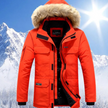 Berndia | Męska Elegancka Zimowa Parka | Ciepła i Stylowa Men Jackets Warschau Fashion Czerwony S