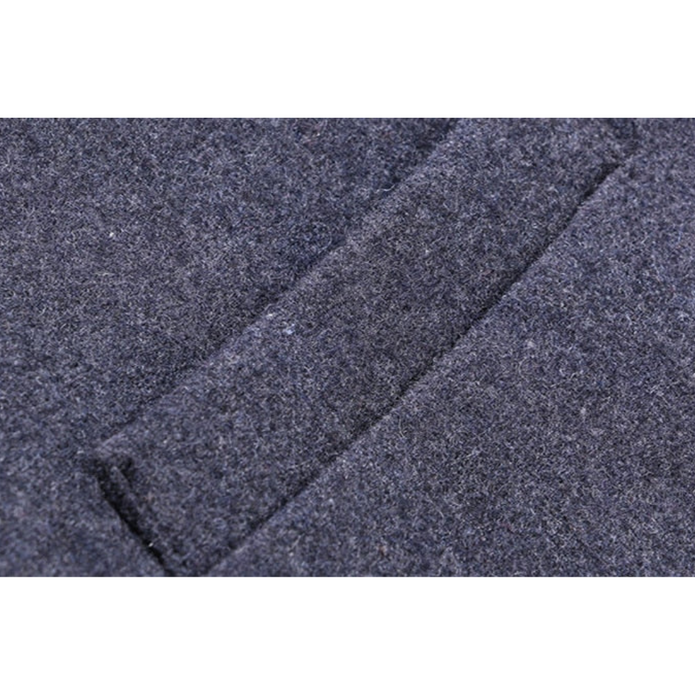 Męski Długi Zimowy Trench Płaszcz z Długim Rękawem Men Coat Warschau Fashion