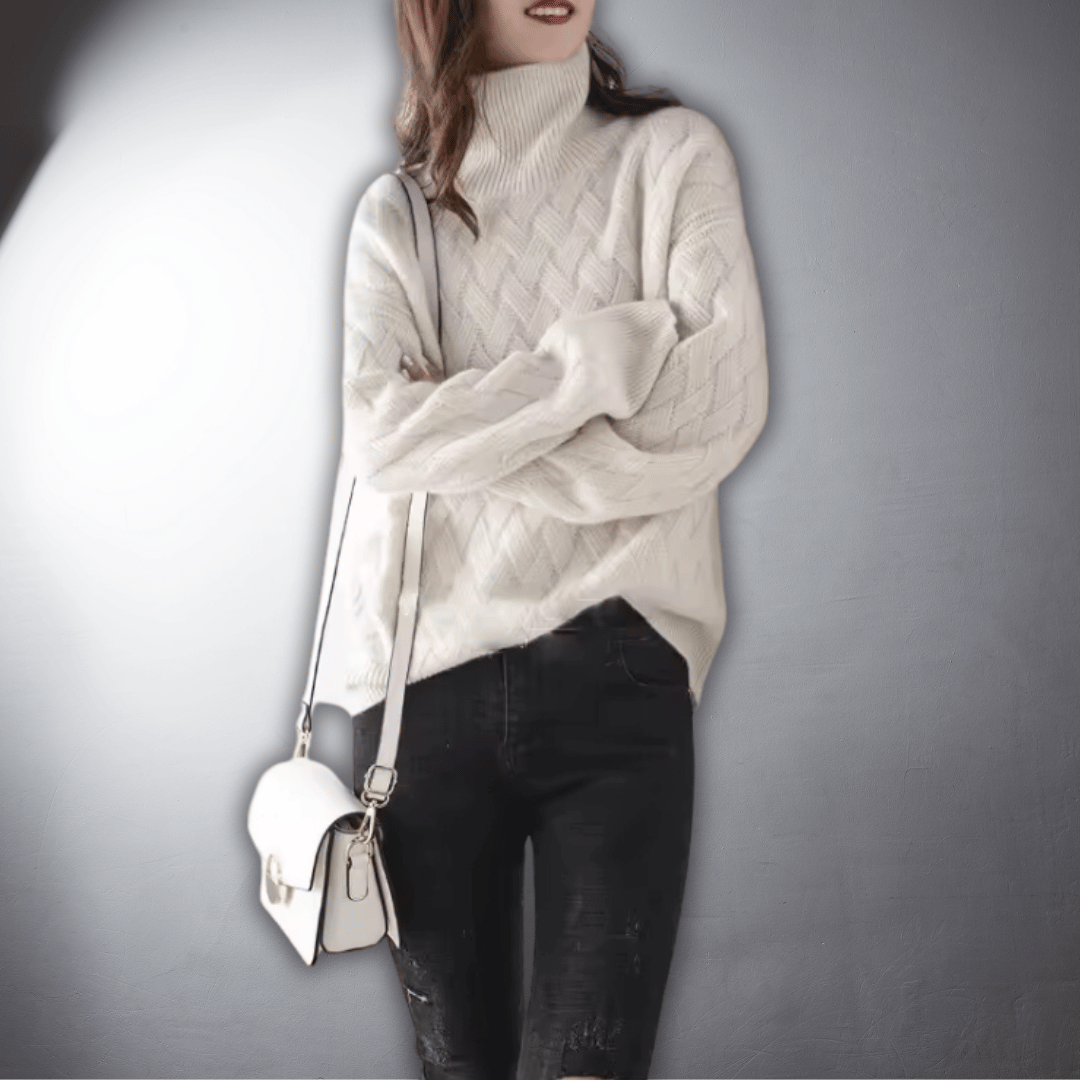 Lavinia | Oversizowy kaszmirowy sweter w jakości premium Sweater Warschau Fashion