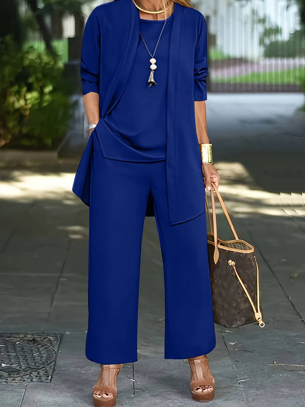 Trzyczęściowy Komplet dla Kobiet Summer Sets Women Warschau Fashion Niebieski Xs