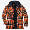 JASPER | Stylowy Płaszcz z Kapturem Jacket Warschau Fashion Pomarańczowy S