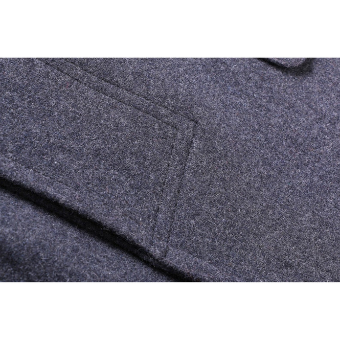 Męski Długi Zimowy Trench Płaszcz z Długim Rękawem Men Coat Warschau Fashion