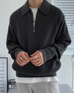 Sweter Cesare z zamkiem do połowy