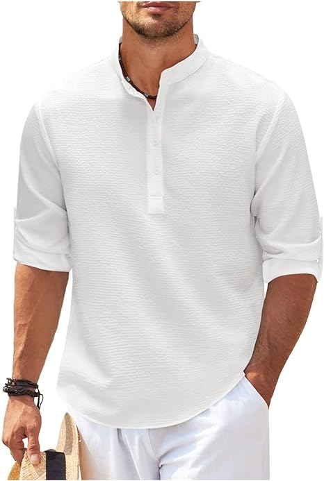 Manfred | Męska koszula Plaisir Men Shirt Warschau Fashion Biały S