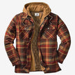 JASPER | Stylowy Płaszcz z Kapturem Jacket Warschau Fashion Brązowy S