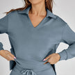 Eline | Luksusowy Zestaw Odzieży Domowej z Przytulnymi Spodniami i Dekoltem w Serek Loungewear Set Warschau Fashion