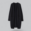 Damski Długi Sweter na Zimę - Ciepły i Stylowy Women Cardigans Warschau Fashion Czarny One Size