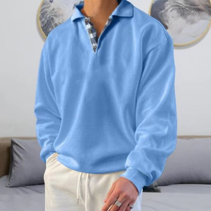 Benedikt | Męski Sweter Men Sweaters Warschau Fashion Jasnoniebieski M