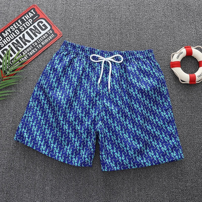 WW | Męski strój kąpielowy z plażowym wzorem