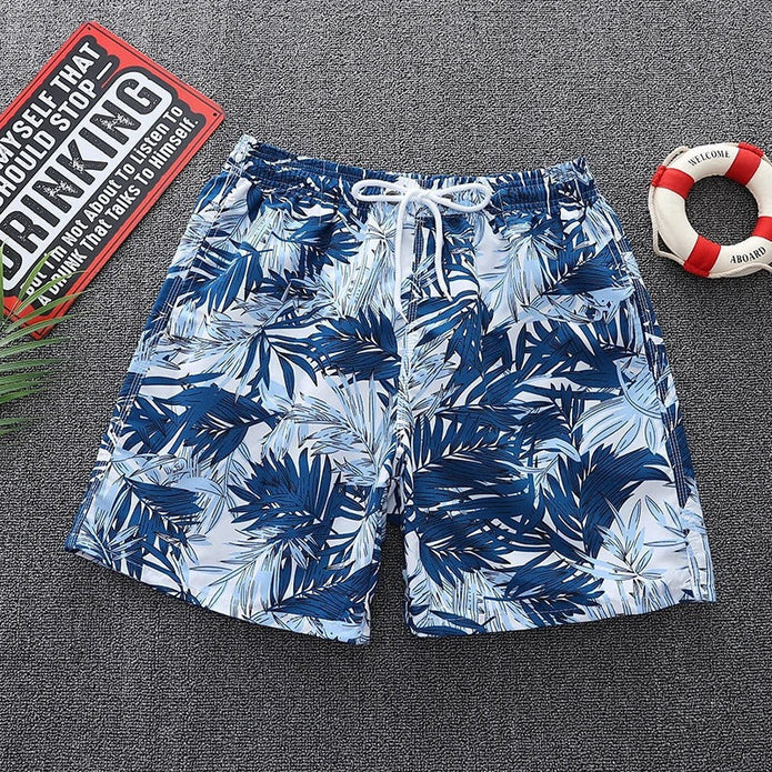 WW | Męski strój kąpielowy z plażowym wzorem