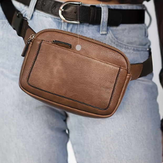 Modna Damska Torba Slingowa CrossKross - Wodoodporna, Lekka i Stylowa na Podróże i na Zewnątrz Warschau Fashion Brązowy