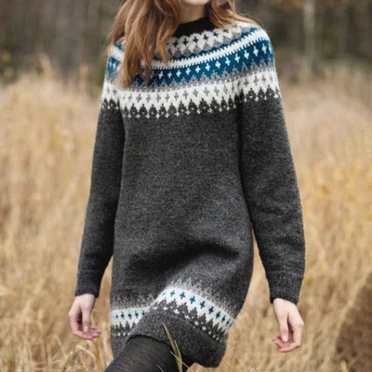 Linnea - Stylowy sweter na jesień i zimę Sweater Warschau Fashion Czarny S