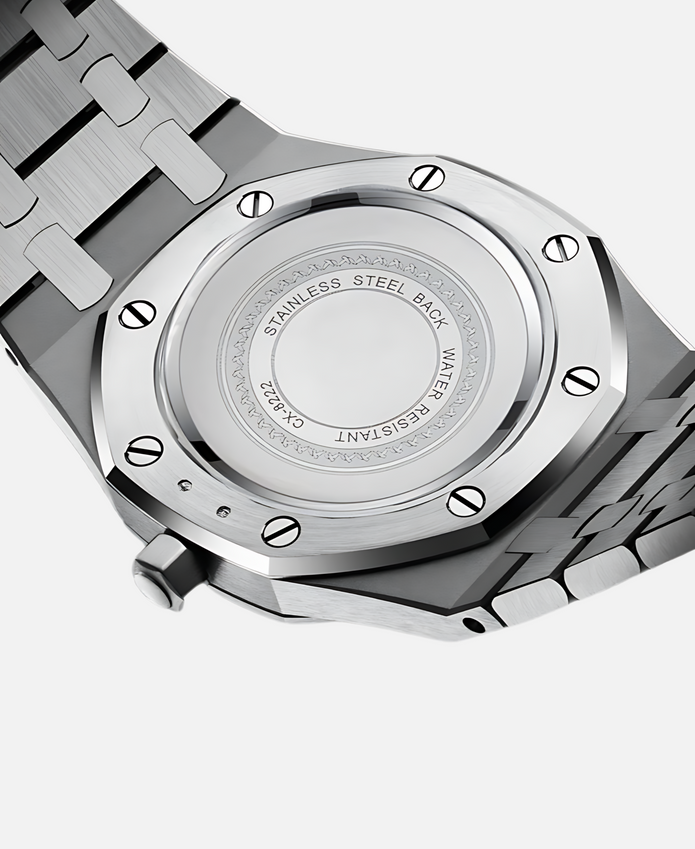 Elegancki męski zegarek 41mm z stalową kopertą
