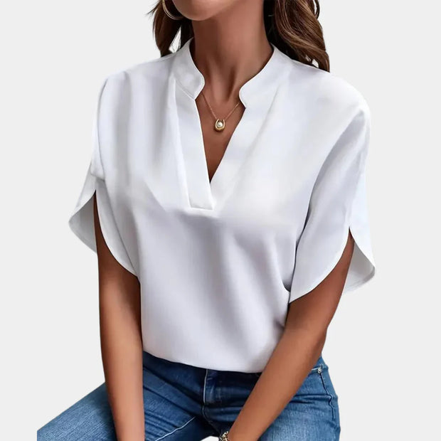 Letnia bluzka damska Blouse Dames Warschau Fashion Biały M