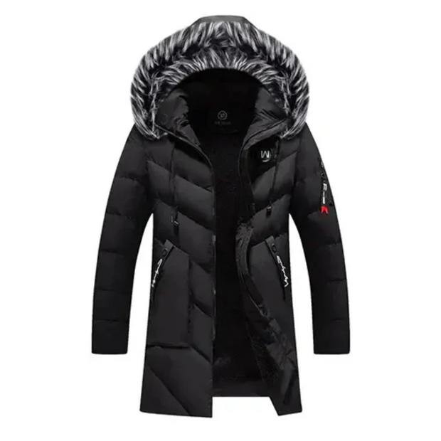 Aziko | Męska Zimowa Parka z Kapturem