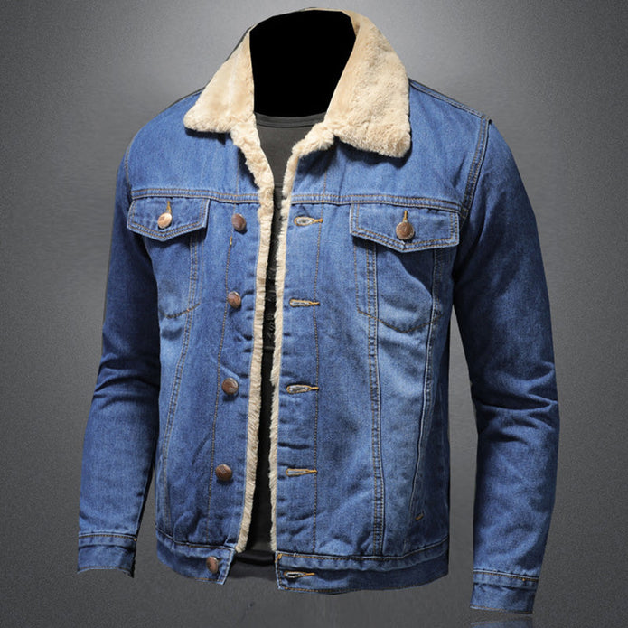 STANLEY Męska Kurtka z Denimu