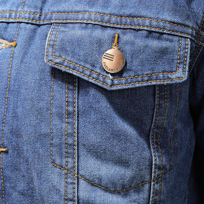 STANLEY Męska Kurtka z Denimu