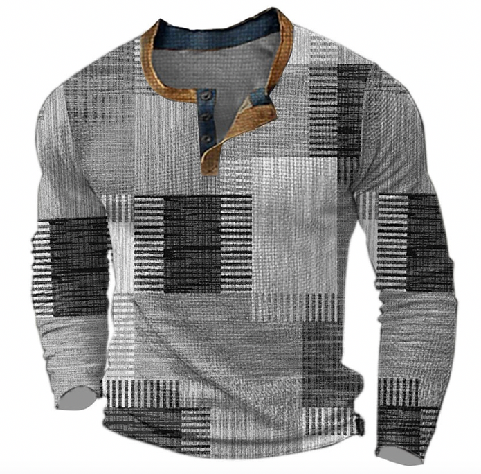 Hamish | Stylowy sweter w waflowym wzorze Men Sweaters Warschau Fashion Szary S