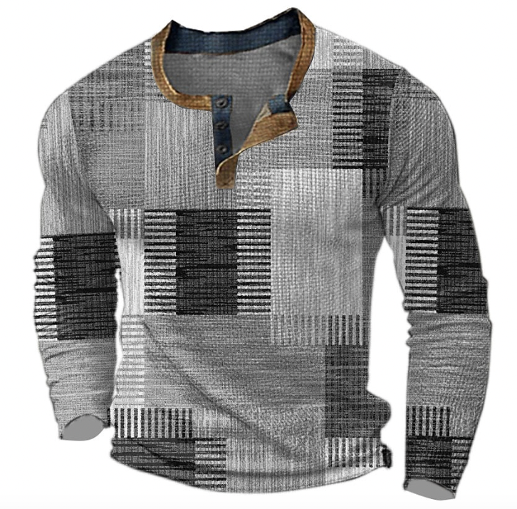 Hamish | Stylowy sweter w waflowym wzorze Men Sweaters Warschau Fashion Szary S