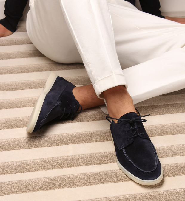 Eleganckie i wygodne męskie loafersy idealne na każdą okazję Men Shoes Warschau Fashion Granatowy 38