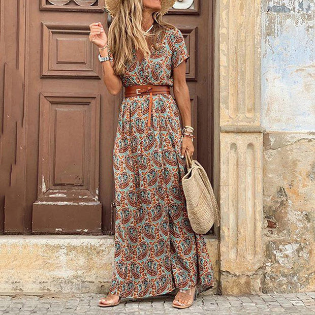 AGNES - Stylowa i elegancka sukienka Boho Chic Women Summer Dress Warschau Fashion