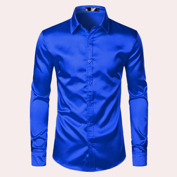 Hugo | Elegancka koszula męska z długim rękawem Heren Overhemden | modern Warschau Fashion Niebieski S