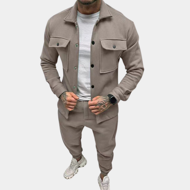 VALERO - Męski Casual Outfit | Marynarka i Spodnie