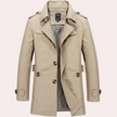 Elegancki Letni Płaszcz Trench dla Mężczyzn Fashion Men Trenchcoat Fall Warschau Fashion Beżowy S