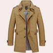 Elegancki Letni Płaszcz Trench dla Mężczyzn Fashion Men Trenchcoat Fall Warschau Fashion Khaki S