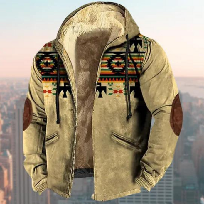 Claus - Męska Letnia Kurtka z Kapturem Fashion Men Jacket Bomber Fall Warschau Fashion Morelowy S