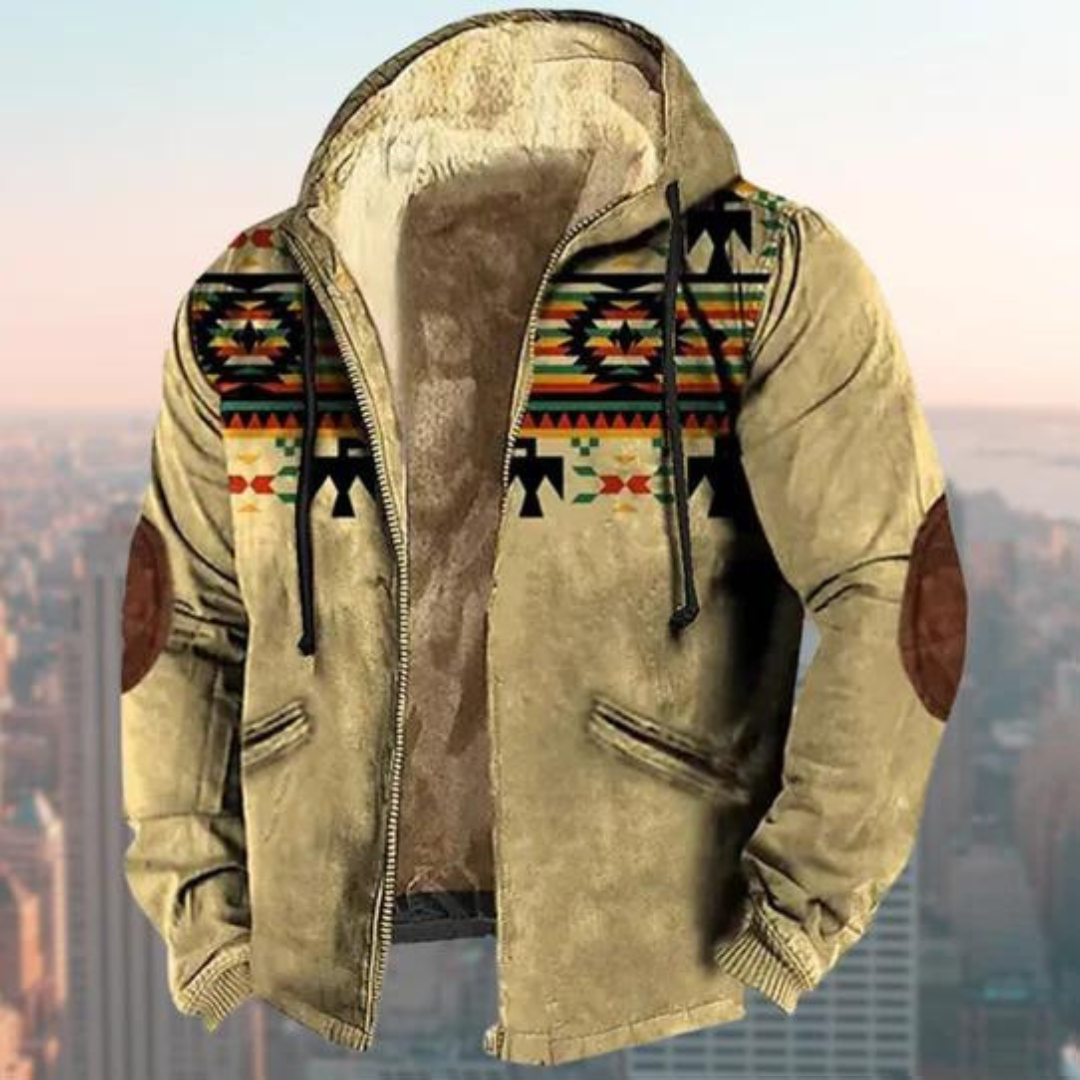 Claus - Męska Letnia Kurtka z Kapturem Fashion Men Jacket Bomber Fall Warschau Fashion Morelowy S