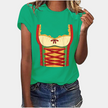 Damski T-shirt z nadrukiem na Oktoberfest | Krótki rękaw