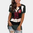 Damski T-shirt z nadrukiem na Oktoberfest | Krótki rękaw