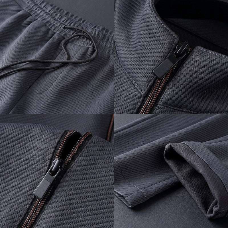 Męski Slim Fit Dres Sportowy