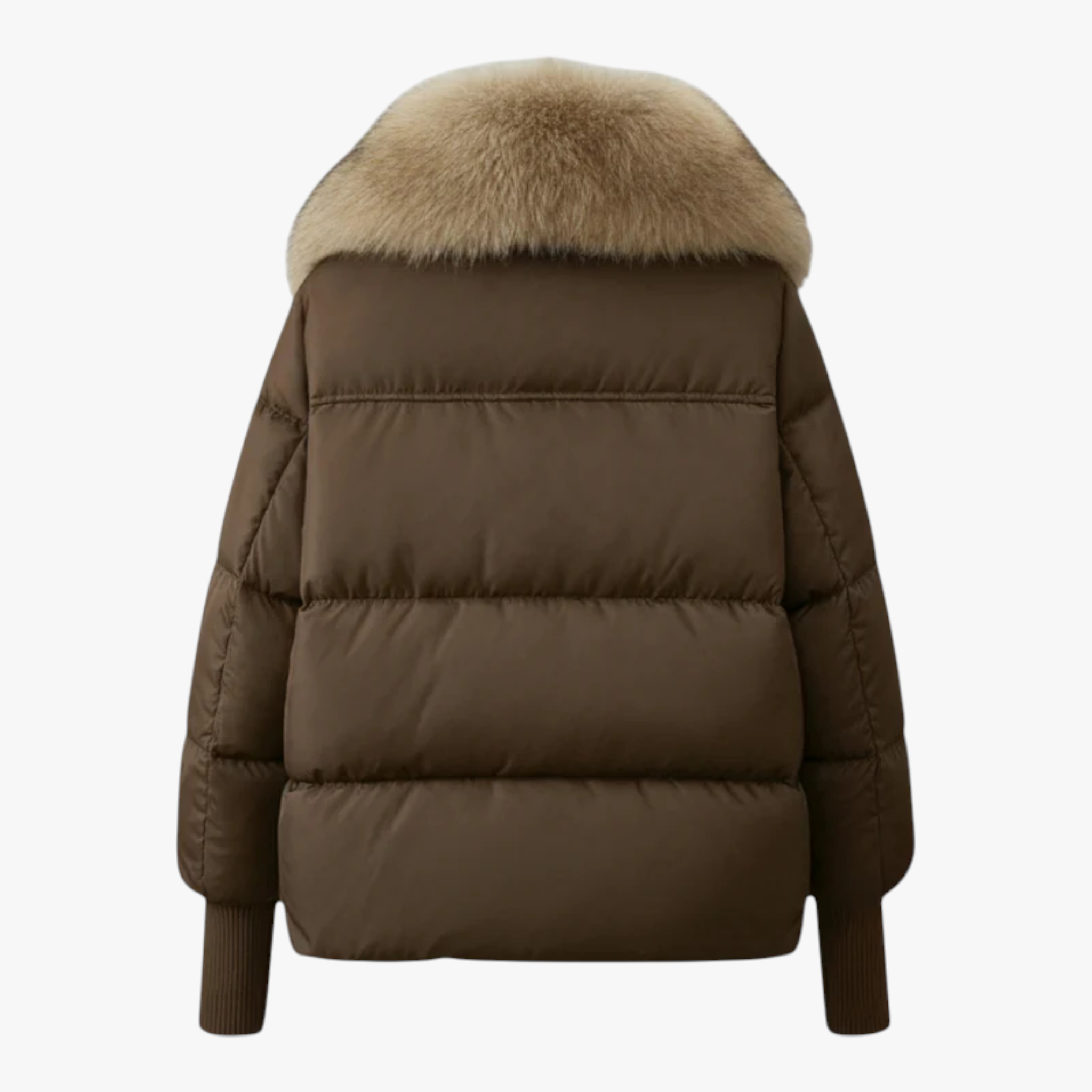 Kurtka Zimowa Damska z Futrzanym Kołnierzem Odzież wierzchnia damska Warschau Fashion