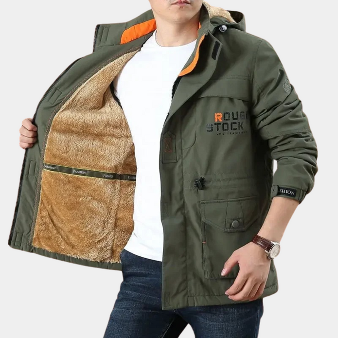 Damond - Męska Lekka Letnia Kurtka w Stylu Cargo