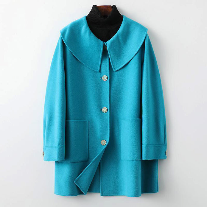 Damski Dwustronny Płaszcz Wełniany 1