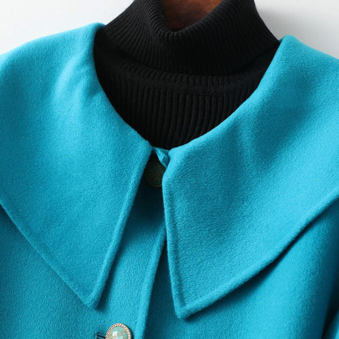 Damski Dwustronny Płaszcz Wełniany 3