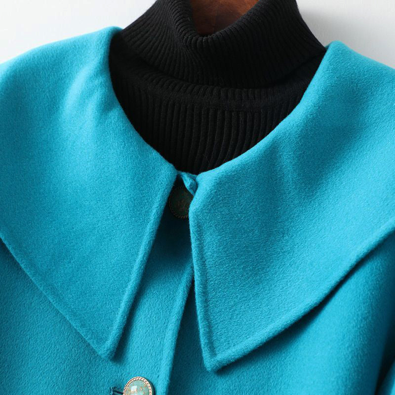 Damski Dwustronny Płaszcz Wełniany 3